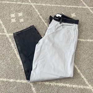 Color block denim jeans from forever 21, NWT, size 28